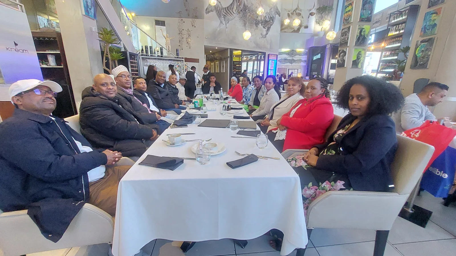 The ABA launch programme coordination team gathered around a table for its first in-person meeting.
